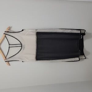 ivy + blu Women's Studded Sheer Dress w/Slip w/ Pockets Sz 2